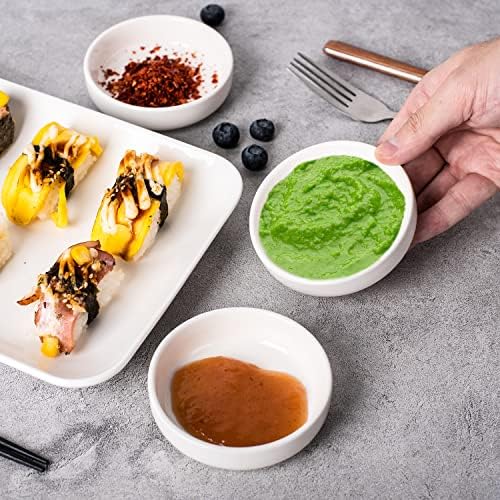 DELLING 3.5 oz Dipping Bowls Set of 8, Porcelain Sauce Cups