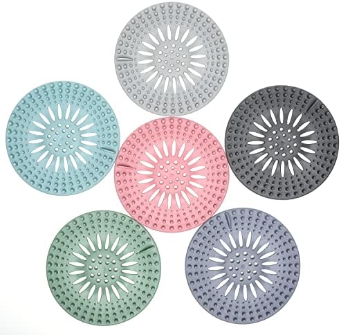 6 Pack Show Drain Hair Catcher Kitchen Sink Drain Strainer Bathtub