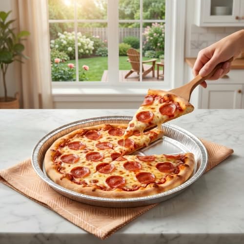 15-Pack 12-Inch Disposable Pizza Pans, Aluminum Baking Trays