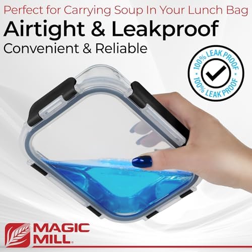 Magic Mill 24-Piece Borosilicate Glass Food Storage Set