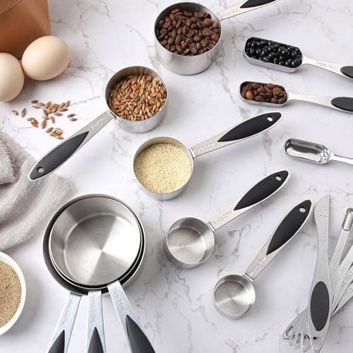 Measuring Cups and Spoons Set of 16 Magnetic Measuring Spoons Set