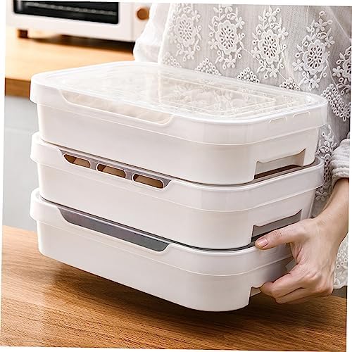 Egg Storage Box Drawer Type PP Tray with Lid for Fridge