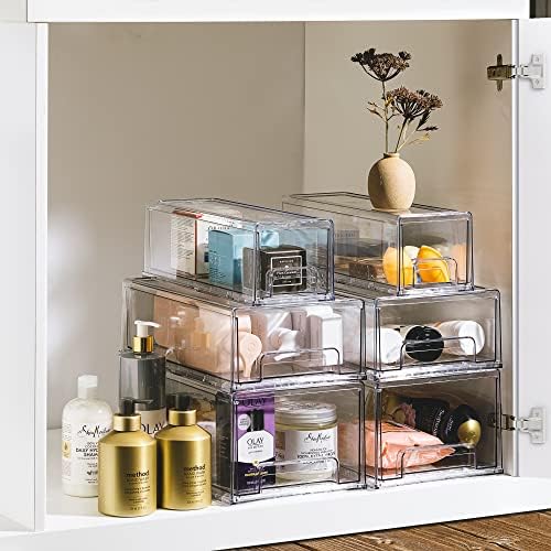 Sorbus Clear Storage Drawers for Refrigerator & Pantry