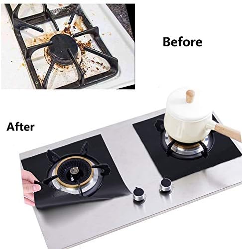 Forlivese Reusable Gas Stove Burner Covers -10 Pack Non-Stick Stovetop