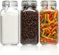 ComSaf 78 oz Glass Jars with Airtight Lids, 3 Pack