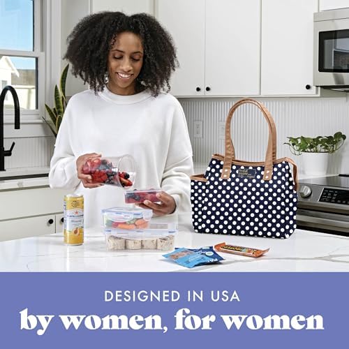 Fit & Fresh Westerly Lunch Bag, Navy Dot