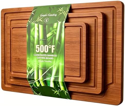 Simple Trending Bamboo Cutting Board Set of 3 Wooden Cutting Boards