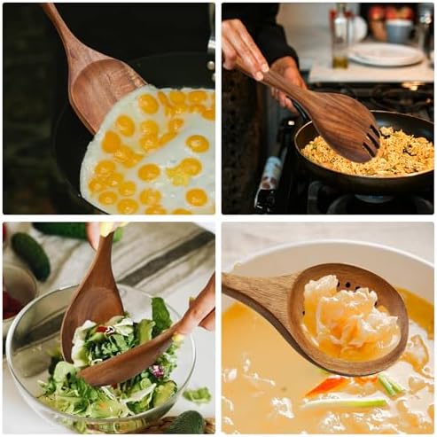 Wooden Spoon Set-6 Piece Wooden Cutlery-Daily Wooden Cutlery Cooking