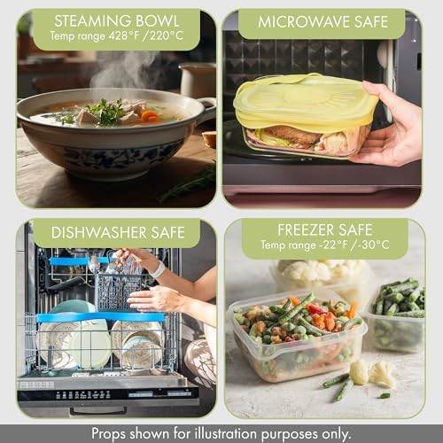 Green Hearth Reusable Silicone Lids, 6-Piece