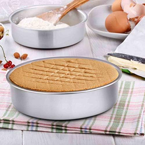 TeamFar Cake Pan, 8''/91⁄2''/11'' Stainless Steel Round Baking Tier
