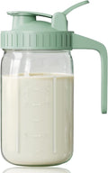 Breast Milk Pitcher, Mason Jar 32 oz, Heavy Duty Wide Mouth Jar by OneDream