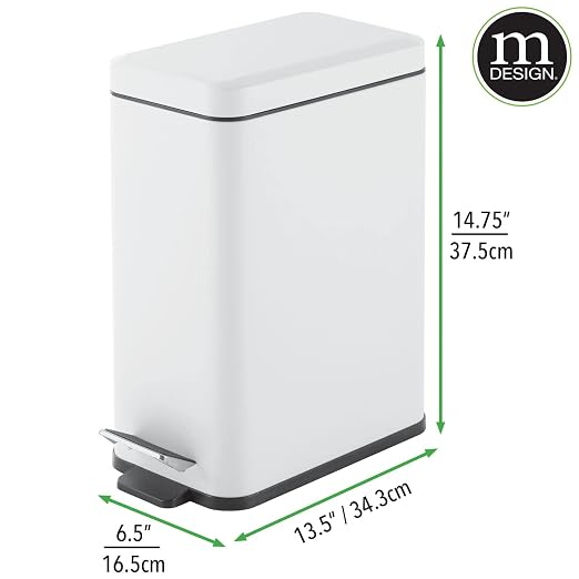 mDesign Pedal Bin — Waste Bin - Image 5