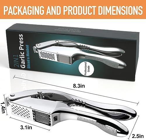 2-in-1 Garlic Press and Slicer