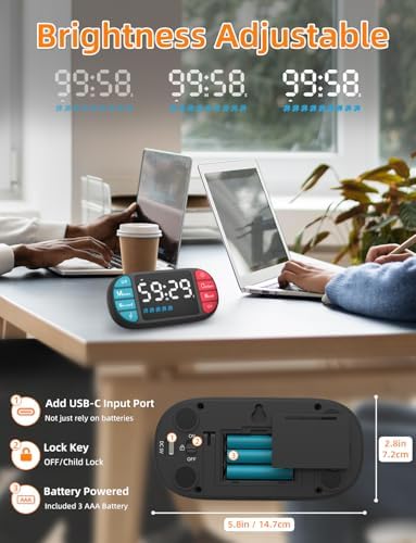 DOOMAY Magnetic Digital Kitchen Timer