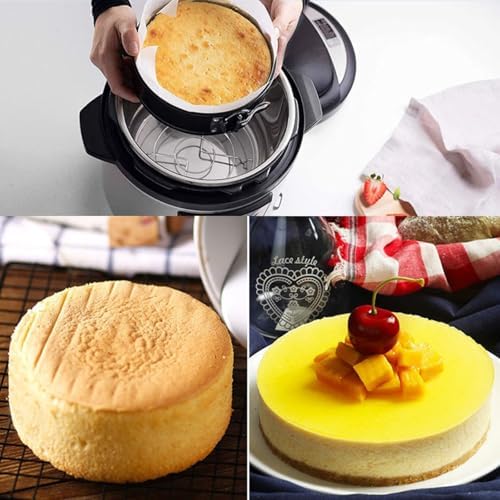 2Pcs Springform Pan Set with Lids, 9 and 10 Inch Nonstick Carbon Steel