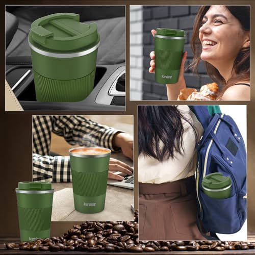 KETIEE Travel Coffee Mug 12oz: Vacuum Insulated Coffee Cup with