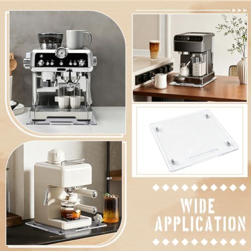 Acrylic Appliance Slider Tray for Coffee Maker Countertop