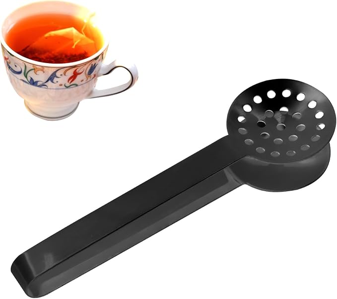 Tea Bag Squeezer Tongs, Stainless Steel Teabag Strainer Dispenser Gripper by Unknown