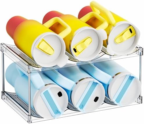 Yieach Stackable Water Bottle Organizer for Stanley,Yeti 40 oz and