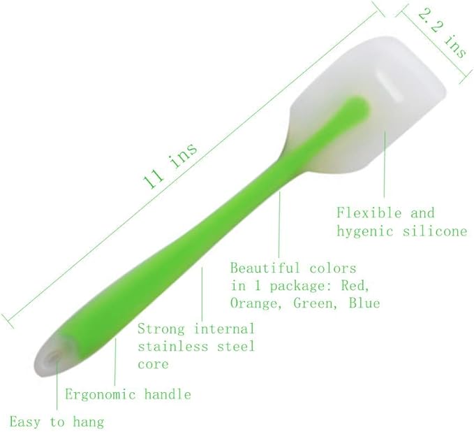HiramWare Silicone Spatula Set of 4 - Image 3