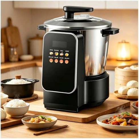 Automatic Swallow Food Maker, 8L, LED Touch Screen