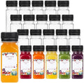 SUPERLELE 20pcs 2oz Plastic Shot Juice Bottles with Caps