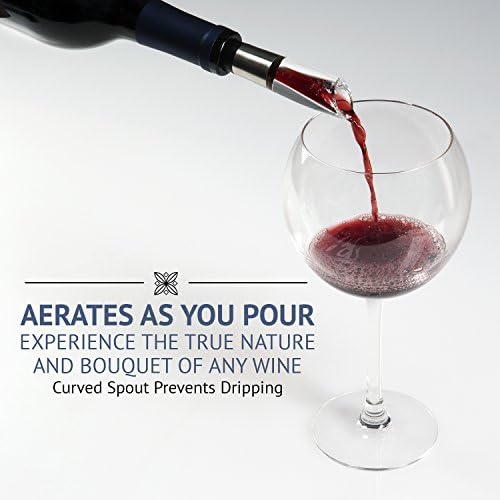 Ivation Stainless Steel Electric Wine Opener, Aerator & Preserver Gift