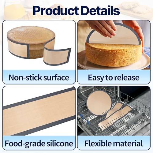 Silicone Springform Pan Baking Mats, 2 Pcs, 10 Inch