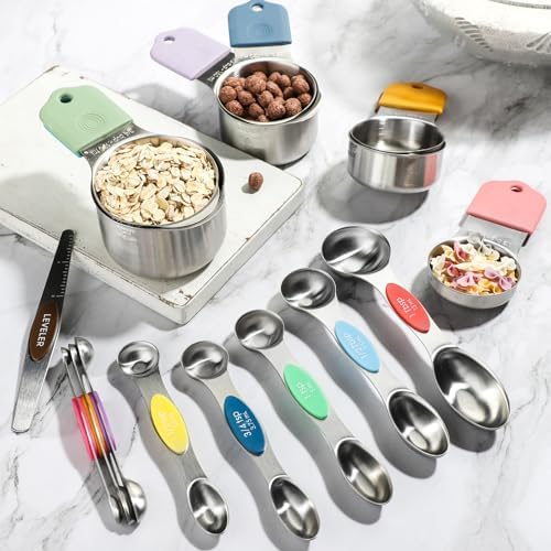 Magnetic Measuring Cups&Spoons Measuring Cup Double Sided Measuring