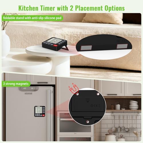 Digital Dual Kitchen Timer, 4-Channel