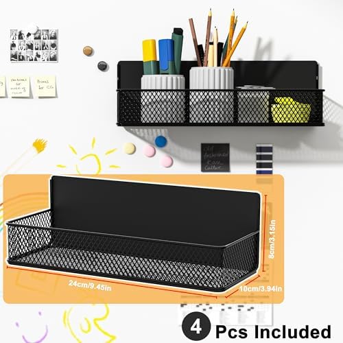 Magnetic Shelf Spice Rack for Fridge, Whiteboard and Washer Dryer