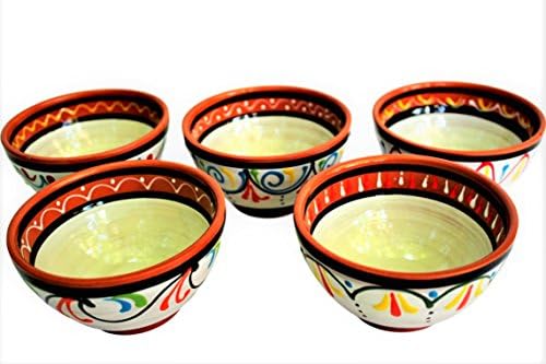 Salsa Bowls - Spanish Terracotta White Decor - Small Serving Bowl