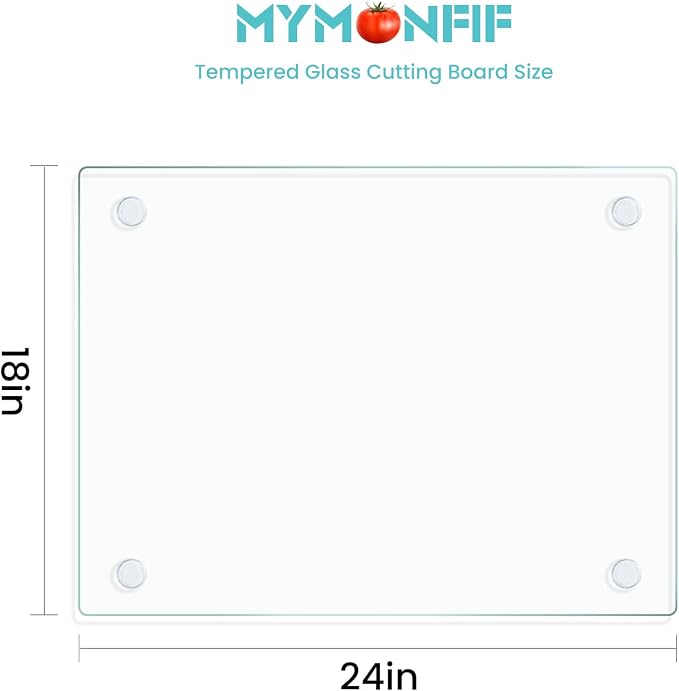 Mymonfif Tempered Glass Cutting Board - Image 2