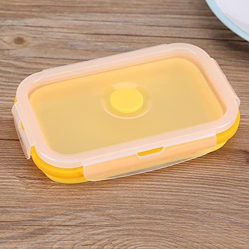 Tyenaza Portable Lunch Box, Silicone Collapsible Lunch Box Bowl