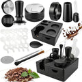 51mm Espresso Accessories Kit – 26PCS Tamping Station, Tamper, WDT
