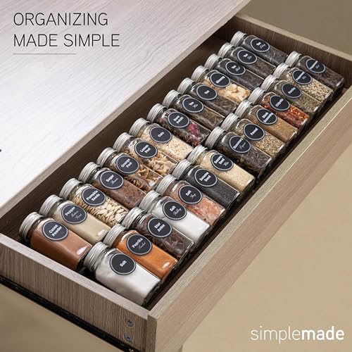 SIMPLEMADE-Spice Drawer Organizer, Spice Rack Drawer for Kitchen