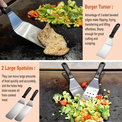 N NOBLE FAMILY 38PCS Griddle Accessories Kit