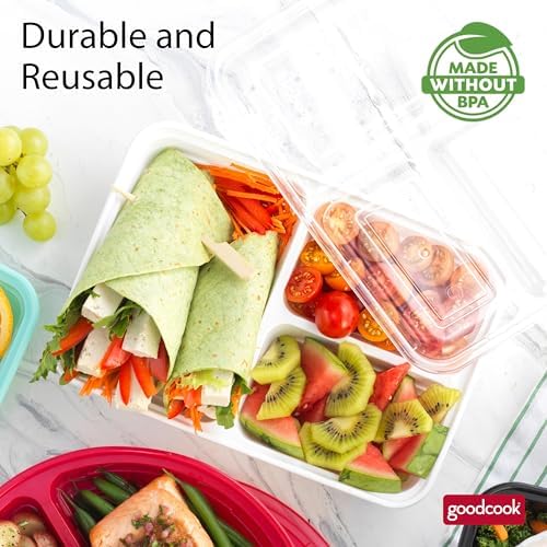 GoodCook Food Storage Containers for Meal Prep Rectangle Three