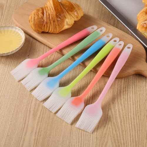 Sosoport 4pcs Silicone Barbecue Basting Brush Set, Heat Resistant Oil