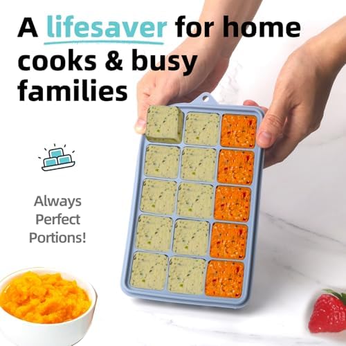 2 Tbsp. Silicone Freezer Molds - Perfect for Storing Garlic, Herbs