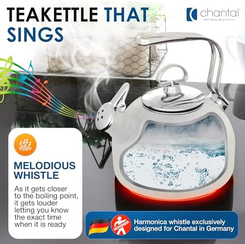 Chantal Enamel On Steel Classic Teakettle (Fade Grey)