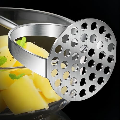 GREATLINK Potato Masher,Heavy Duty Stainless Steel kitchen Steel