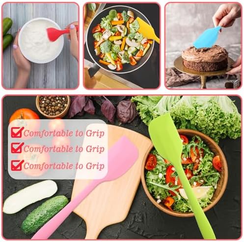 Mini Silicone Spatula - 36Pcs Mini Spatulas for Kitchen Use, 8.3 Inch