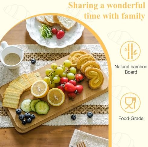 Large White Ear of Wheat Embossed Bread Box with Bamboo Lid