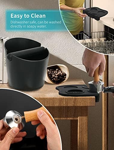 Gevi 3pcs Espresso Machine Accessories Set, Coffee Tamper, Knock Box