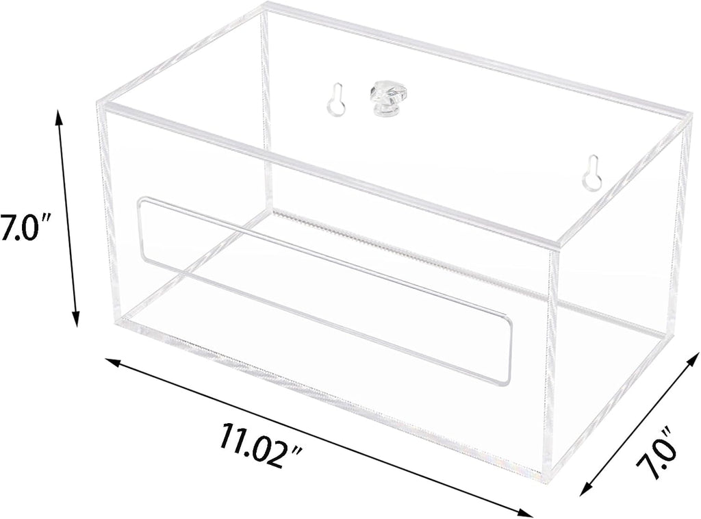 Trash Garbage Bag Holder Dispenser Clear Acrylic Organizer Wall Mount