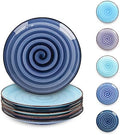 Selamica Ceramic Dessert Plates Set of 6,6 Inch Appetizer Plate for