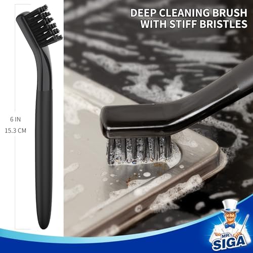 MR.SIGA Grout Cleaner Brush Set for Tiles