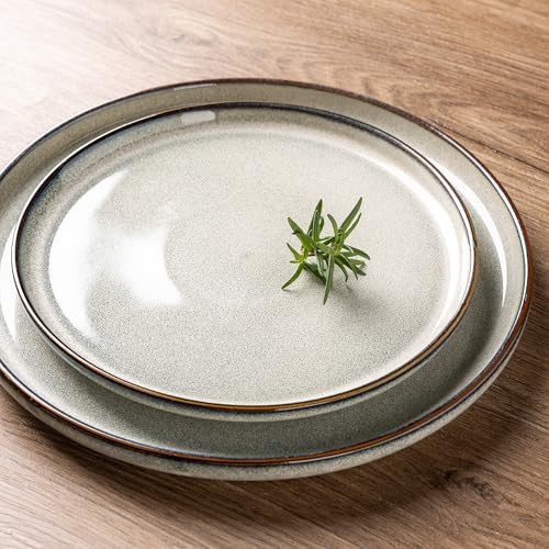 GBHOME Dinnerware Sets for 8, 32 Pieces Ceramic Plates and Bowls Set