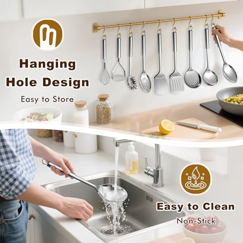9-Piece Stainless Steel Cooking Utensil Set